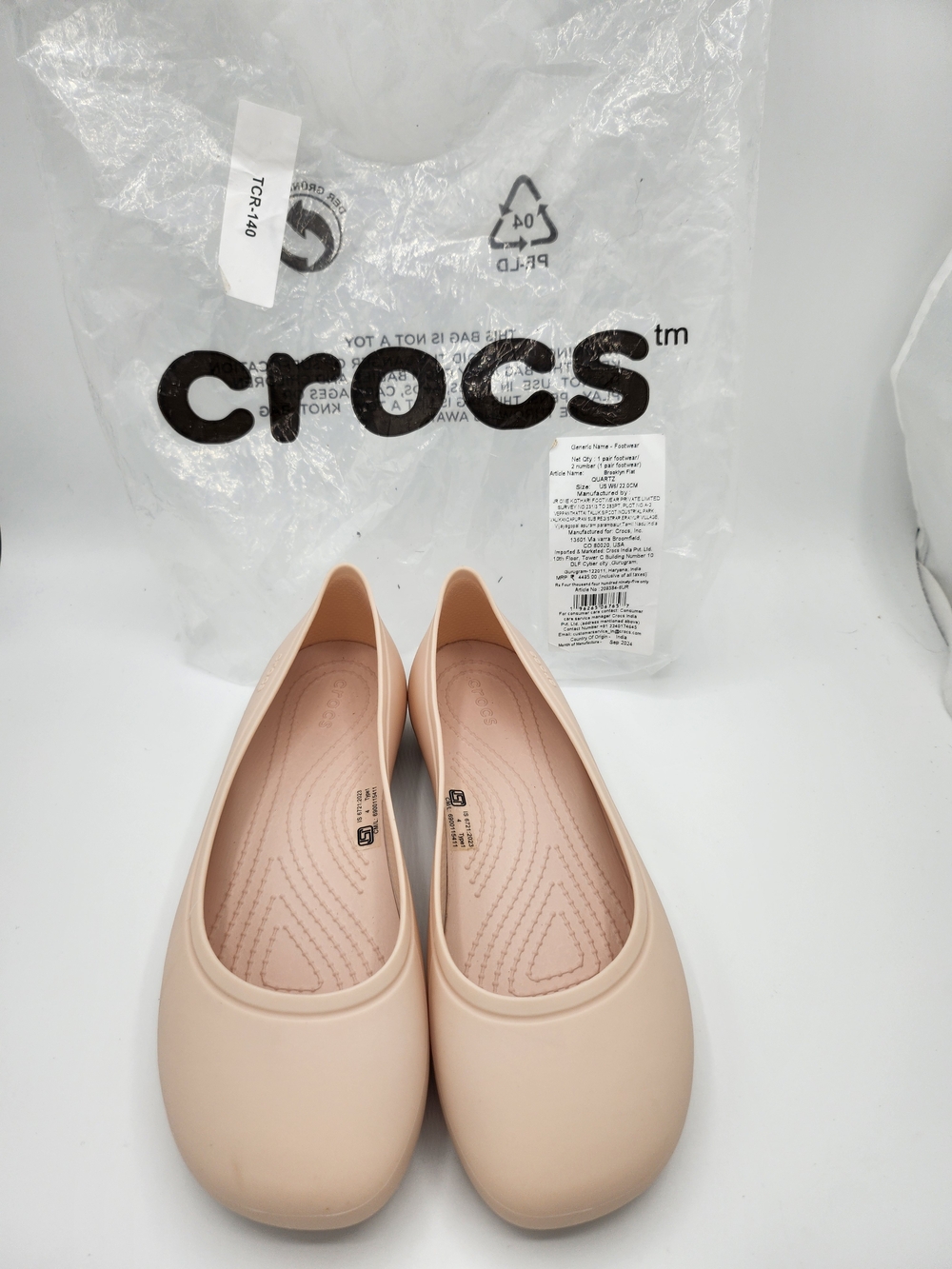 Crocs Women's Ballet Flat in Quartz Size: 6 Women / NIB - Picture 2 of 9